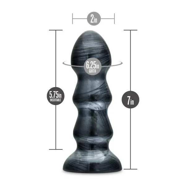 Anal Blush Jet Black Jack Carbon Metallic Black Butt Plug Anal Blush Jet Black Jack Carbon Metallic Black Butt Plug