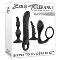 Zero Tolerance Male Sex Toys Intro to Prostate Kit with Four Stimulating Anal Toys