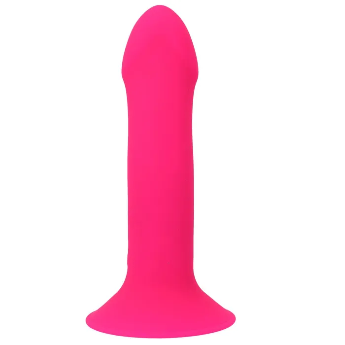 Dildos Hitsens 2 Vibe Vibrating Doublelayer Silicone Dildo Pink Adrien Lastic