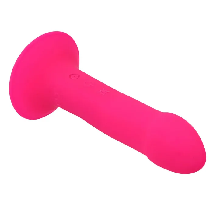 Dildos Hitsens 2 Vibe Vibrating Doublelayer Silicone Dildo Pink Adrien Lastic
