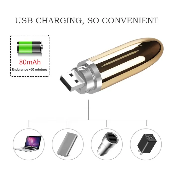 Extasy Female Sex Toys Saha USB Bullet