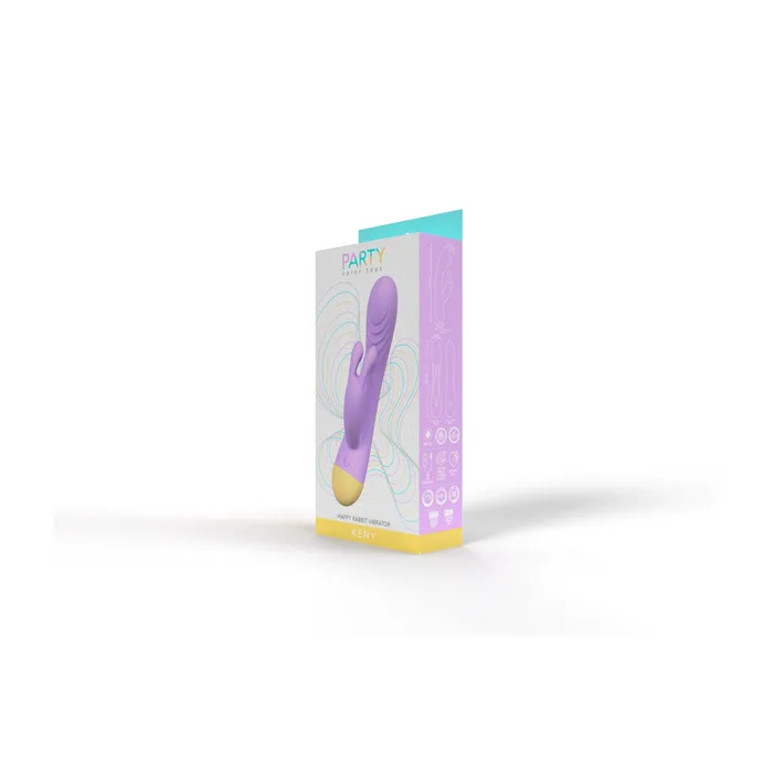 Female Sex Toys Party toys Keny Purple Silicone Rechargeable Rabbit Vibrator