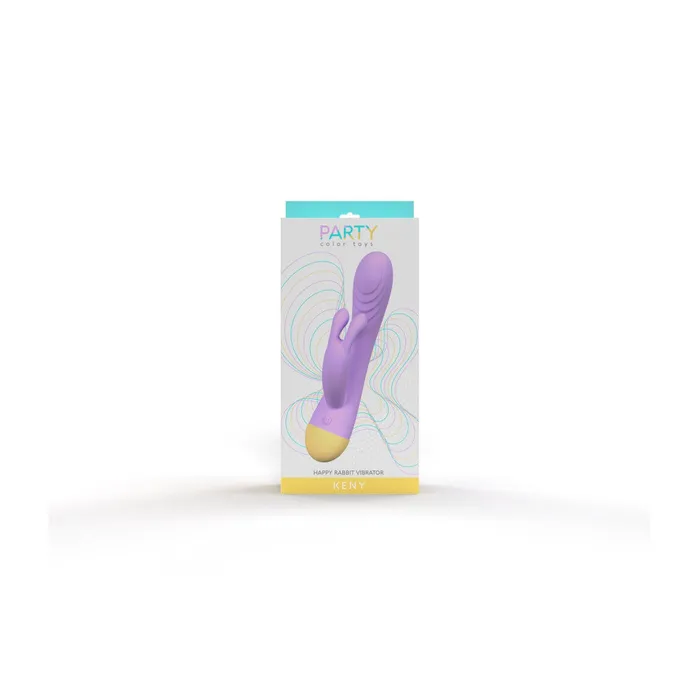 Female Sex Toys Party toys Keny Purple Silicone Rechargeable Rabbit Vibrator