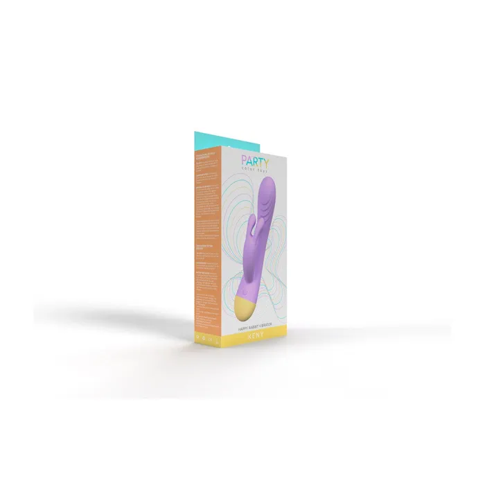 Female Sex Toys Party toys Keny Purple Silicone Rechargeable Rabbit Vibrator