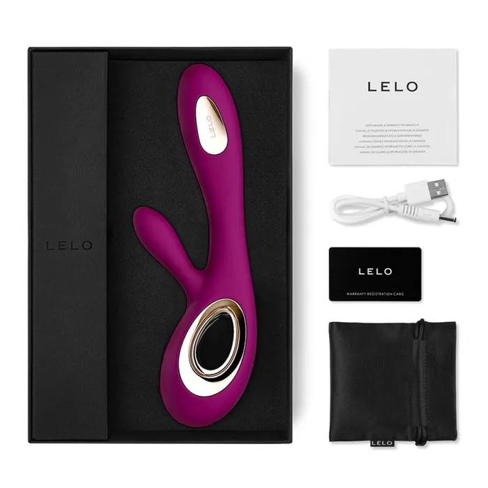 Lelo Vibrators Lelo Soraya Wave Dual Action Massager Deep Rose