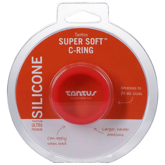 Male Sex Toys Tantus Super Soft Cock Ring Red