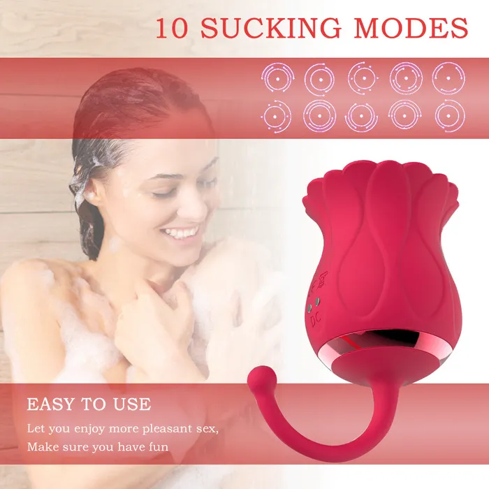 Female Sex Toys SexyPlay HC Little Sunflower Clitoral Suction Vibrator USB Rechargeable Pink