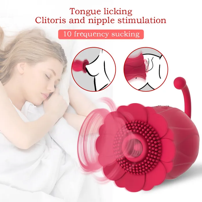 Female Sex Toys SexyPlay HC Little Sunflower Clitoral Suction Vibrator USB Rechargeable Pink