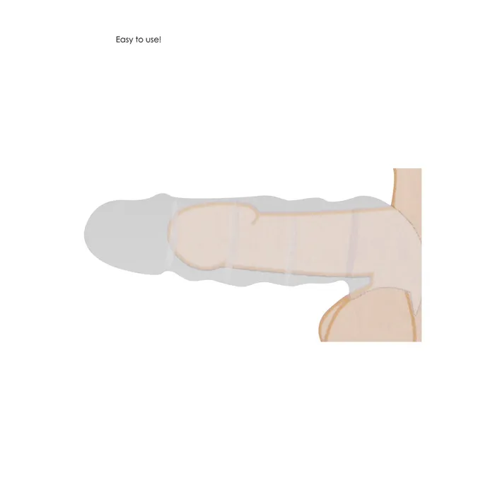 Shots Toys Anal RealRock 7 Inch Penis Sleeve Black Shots Toys Anal RealRock 7 Inch Penis Sleeve Black