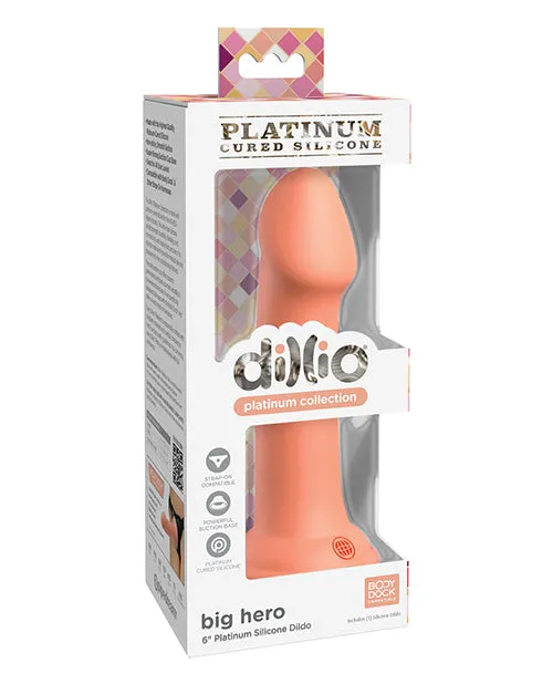 Dillio Platinum 6 Big Hero Silicone Dildo Pipedream Products Dildos