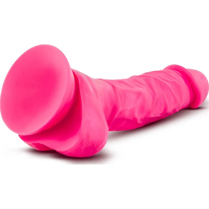 Female Sex Toys Neo Neo Dual Density Cock With Balls 75in Neon Pink