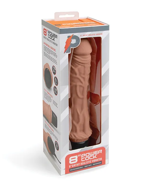 Female Sex Toys Powercocks 8 Girthy Realistic Vibrator Electric Eel INC