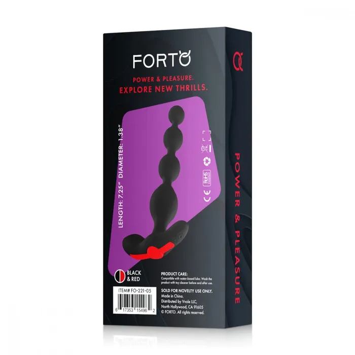Forto Vibrating Anal Beads FemmeFunn Male Sex Toys
