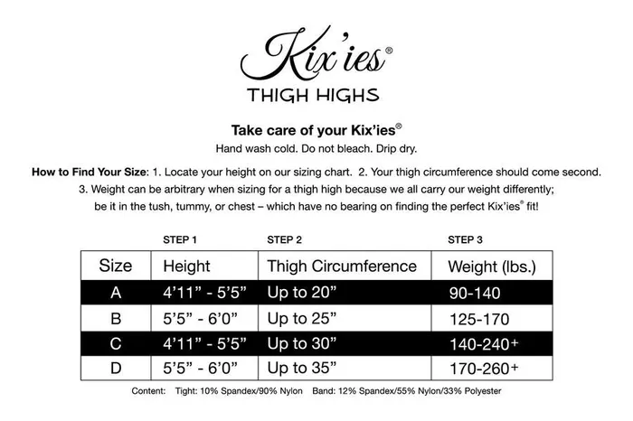 Kixies INC Vibrators Kixies Gilly Tie Die Thigh High Bright Color