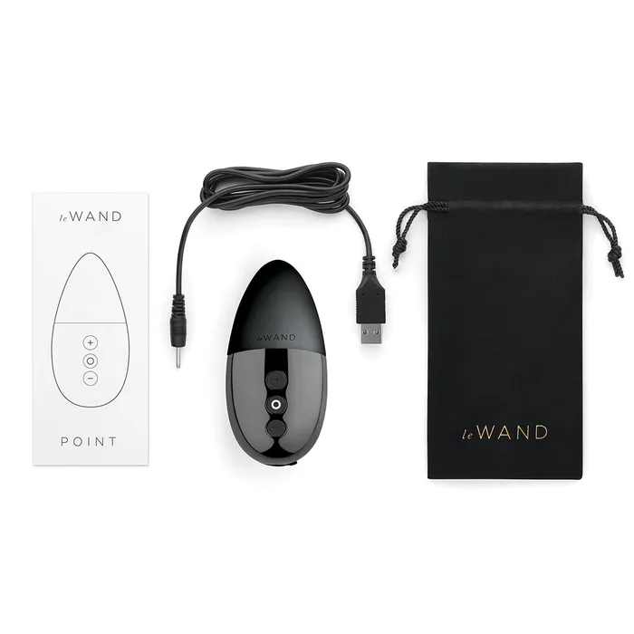 Le Wand Chrome Point Black le Wand Vibrators