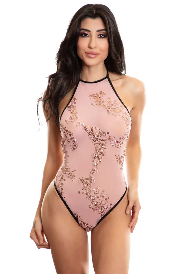 Midnight Ballerina LE Sequin BodysuitPink Midnight Ballerina Vibrators