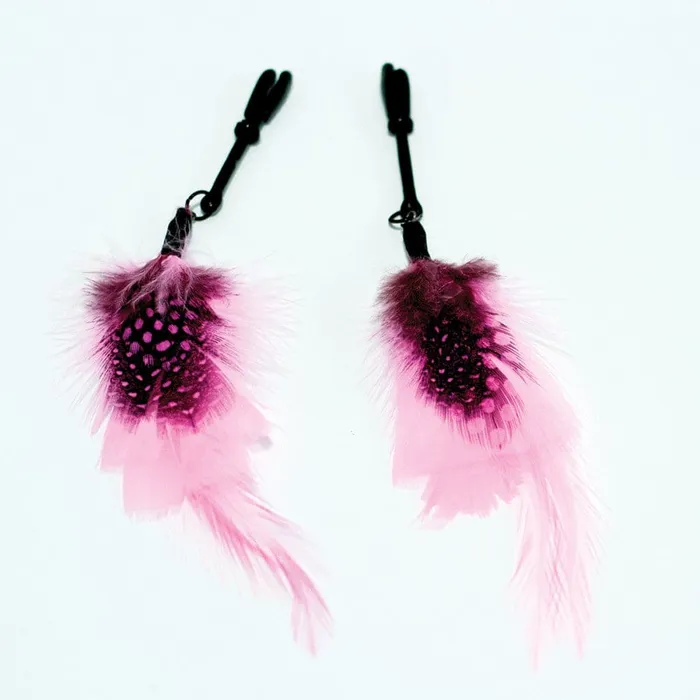 Sex Kitten Feather Nipple Clamps Sex Kitten Couples
