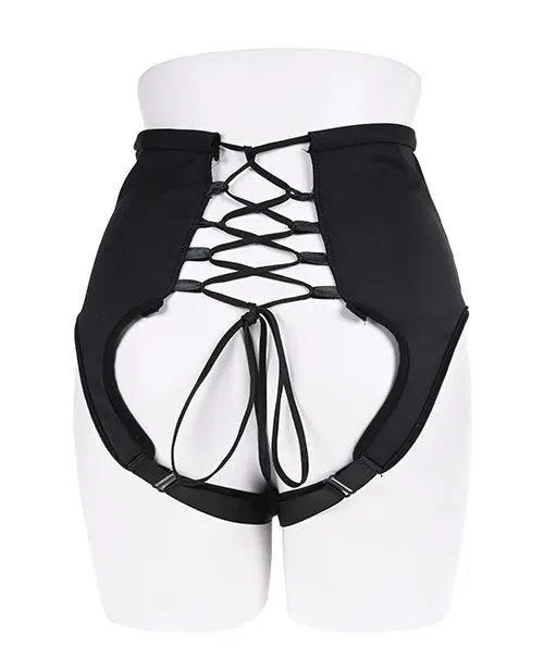 Sportsheets International Saffron High Waisted StrapOn Corset Black Female Sex Toys Sportsheets International Saffron High Waisted StrapOn Corset Black Female Sex Toys