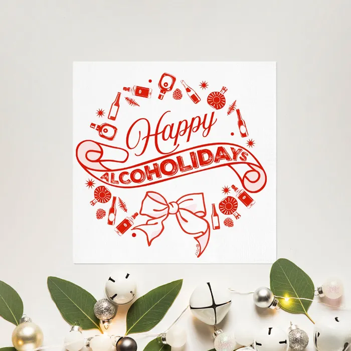 Twisted Wares Happy Alcoholidays Napkins Twisted Wares Vibrators