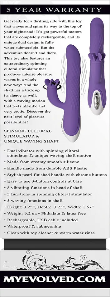 Evolved Tiltotwirl Rabbit Style Vibrator Evolved Novelties Vibrators