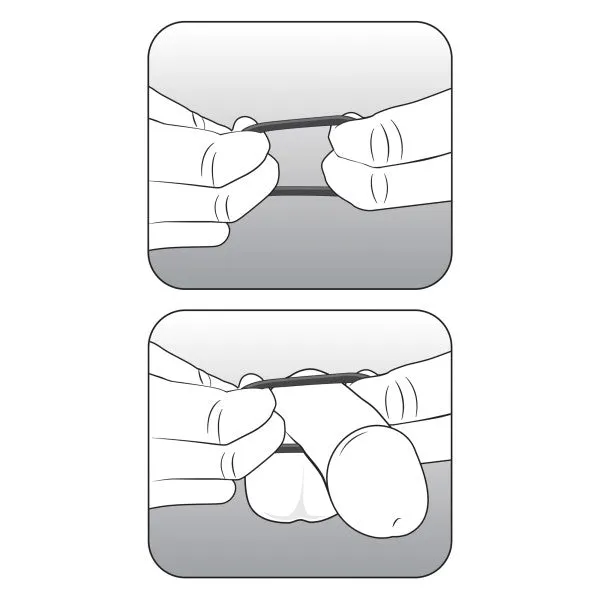 Female Sex Toys Blush Novelties Performance Vs3 Pure Premium Silicone Cockrings Large White