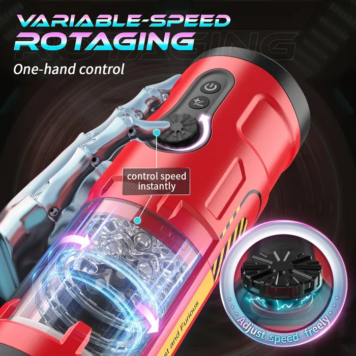 Male Sex Toys Sohimi Upgraded Visible Action Hands Free Male Masturbators