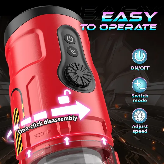 Male Sex Toys Sohimi Upgraded Visible Action Hands Free Male Masturbators