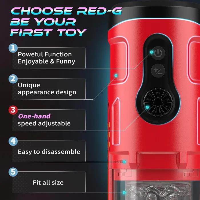 Male Sex Toys Sohimi Upgraded Visible Action Hands Free Male Masturbators