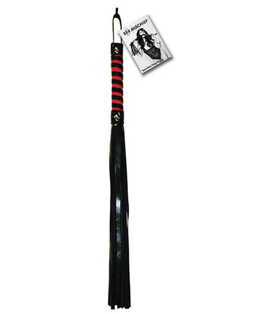 Sex Mischief Anal RED BLACK STRIPED FLOGGER