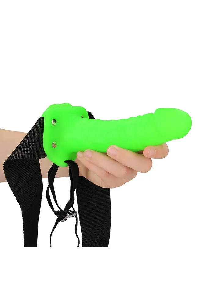 Shots America Female Sex Toys Realistic 7 Strapon Harness Glow In The Dark