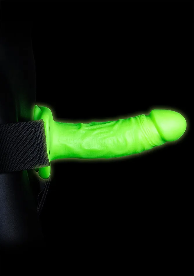 Shots America Female Sex Toys Realistic 7 Strapon Harness Glow In The Dark