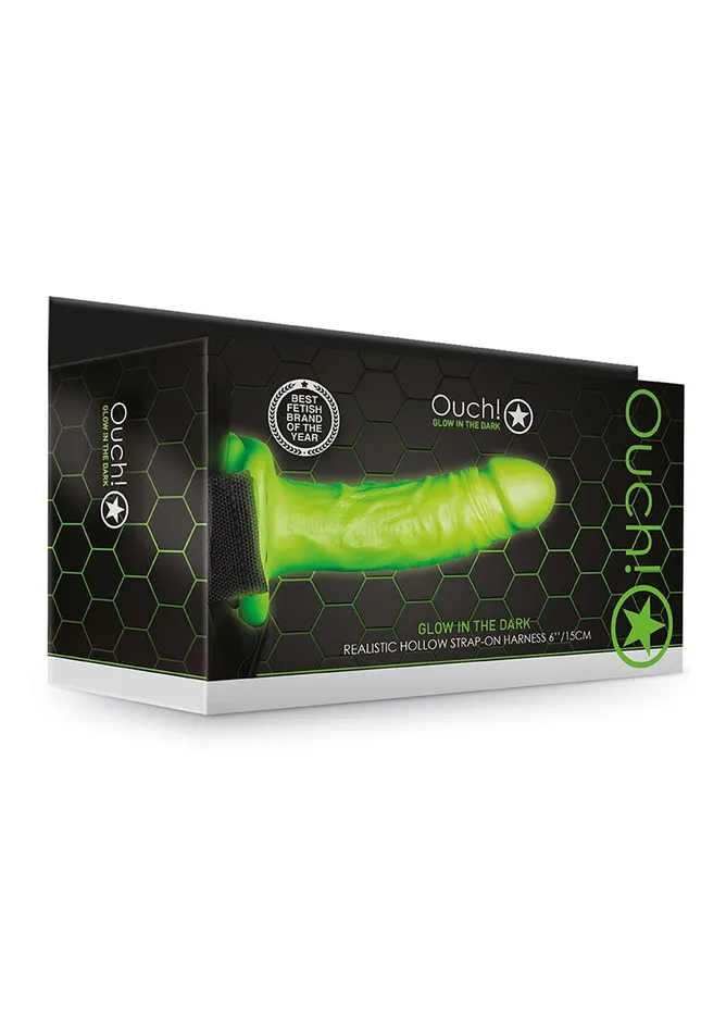 Shots America Female Sex Toys Realistic 7 Strapon Harness Glow In The Dark